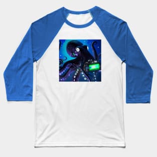 Techno Octopus is a Content Creator Baseball T-Shirt